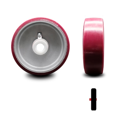 Ruota Con Scanalatura A V Da 80 Mm In Staffa Fissa On - Foto 4